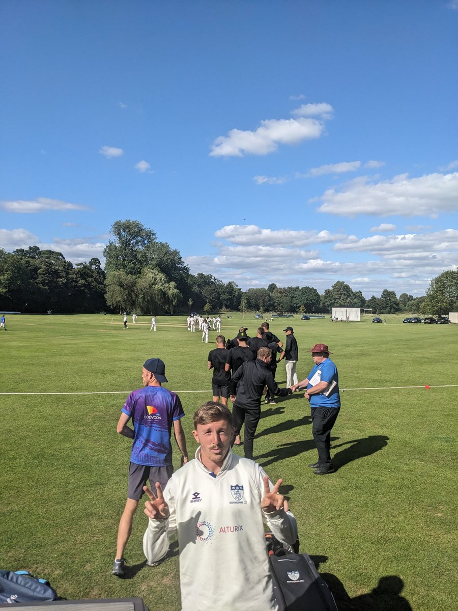 bwfcjgreen92's tweet photo. And that is that! We @BedfordshireCCC win by 411 runs out highest ever win... And PROMOTION!
Great set of lads and thoroughly enjoyed my 2nd season with the county. #cricket #minorcounties #sportstherapy https://t.co/p6SBXJVzwt