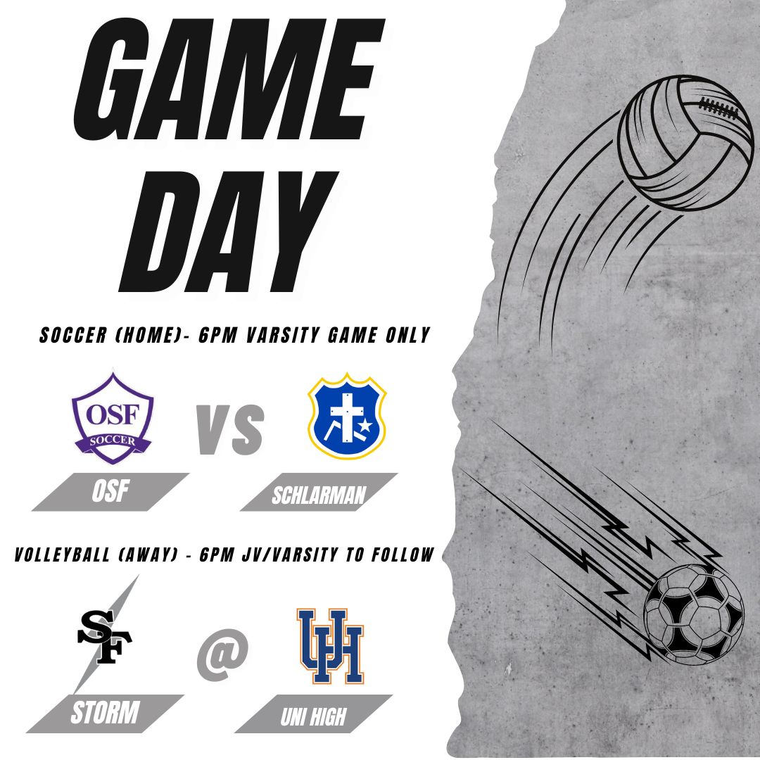 Tonight is Game Night for OSF Soccer &amp; <a href="/SaltFork_HS/">Salt Fork H.S.</a>  Volleyball!

** <a href="/OSFsoccer/">OSF Soccer</a>  - TIME CHANGE (DUE TO HEAT) - 6PM
