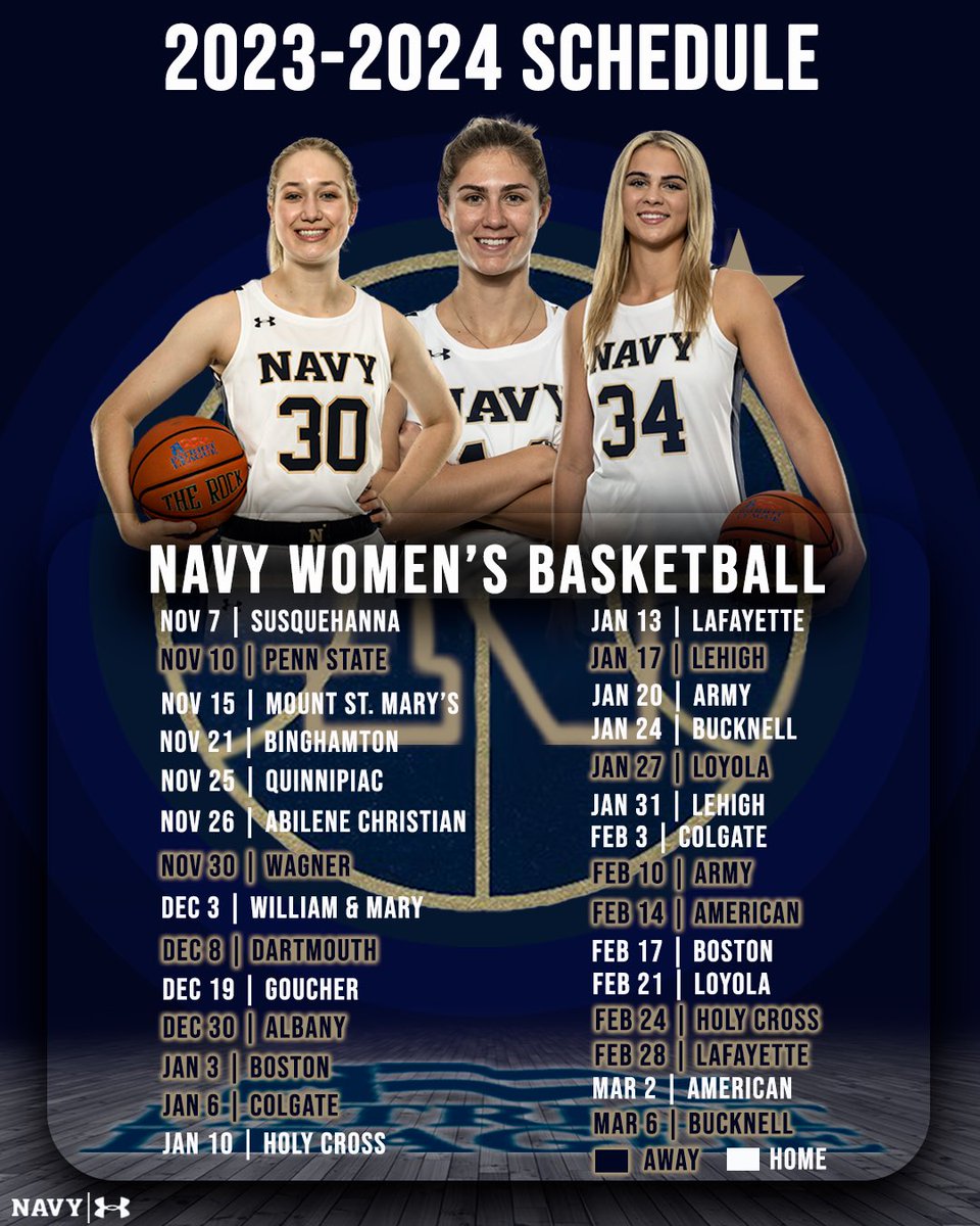 𝟐𝟎𝟐𝟑-𝟐𝟒 𝐒𝐜𝐡𝐞𝐝𝐮𝐥𝐞 ⚓️🏀

#GoNavy | #Impact