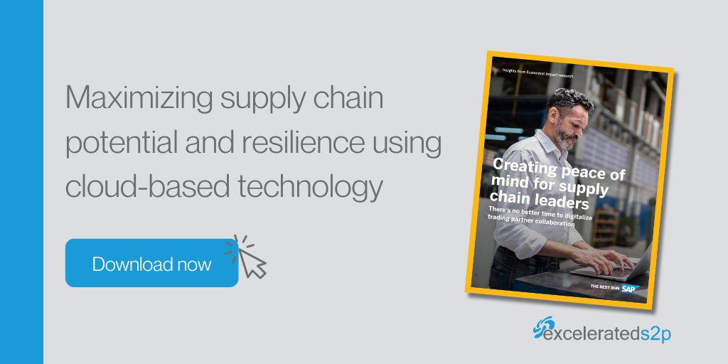 Discover how to protect your supply chain from global market uncertainty using cloud solutions with this SAP white paper, containing key mitigation advice and process transformation insights from 430 c-suite executives: go.excelerateds2p.com/l/879142/2023-… 

#excelerateds2p #sap #supplychain