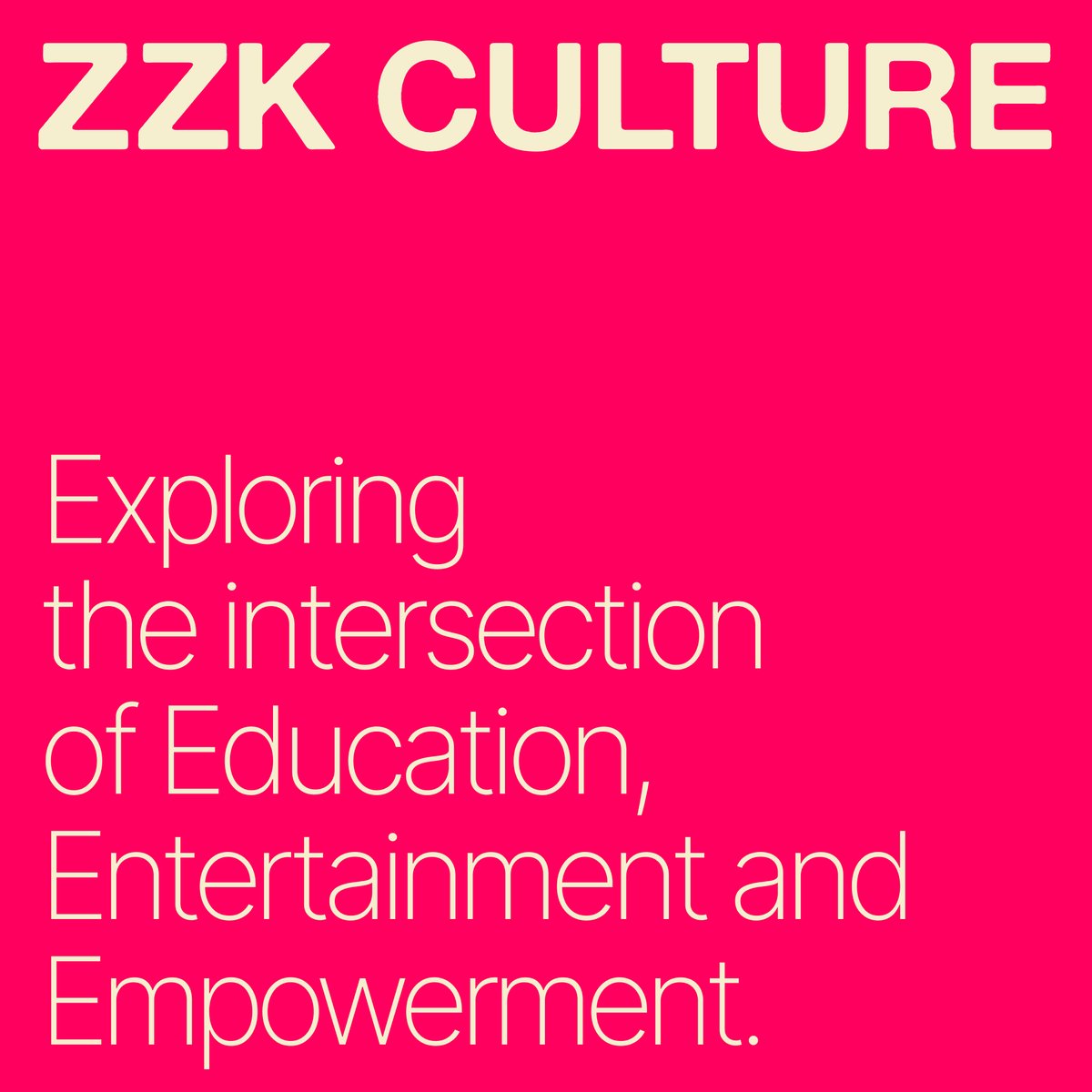 Today we officially launched a new branch of the record label: ZZK Culture. It's storytelling, it's entertainment, it's education, it's empowerment. It’s giving a voice to the creators, a platform to the continent. @zzkrecords zzkrecords.com/culture