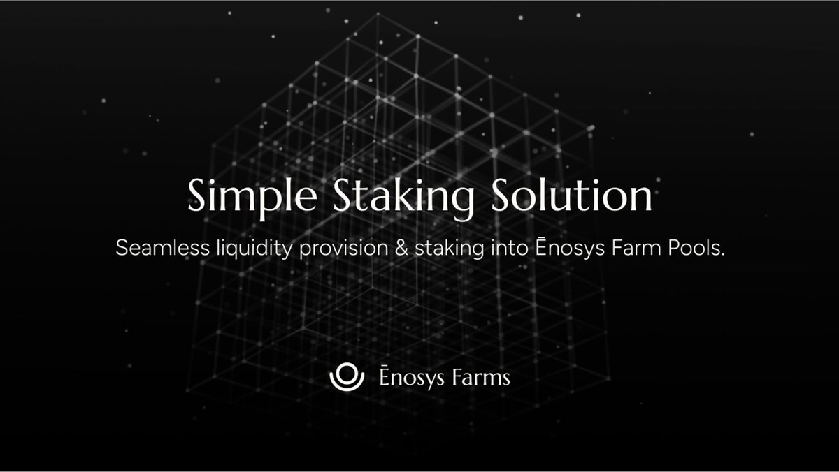 enosys_global's tweet photo. Simple Staking is now available on Songbird!
Simple Staking vastly improves the User Experience of providing liquidity and farming LPs.
You can enter any single token or dual token LP farm pool with only 1 transaction. All of the necessary swaps, liquidity provisions, and staking are done automatically!
Then, you can unstake from any pool and receive the single asset of your choice, again with only 1 transaction.