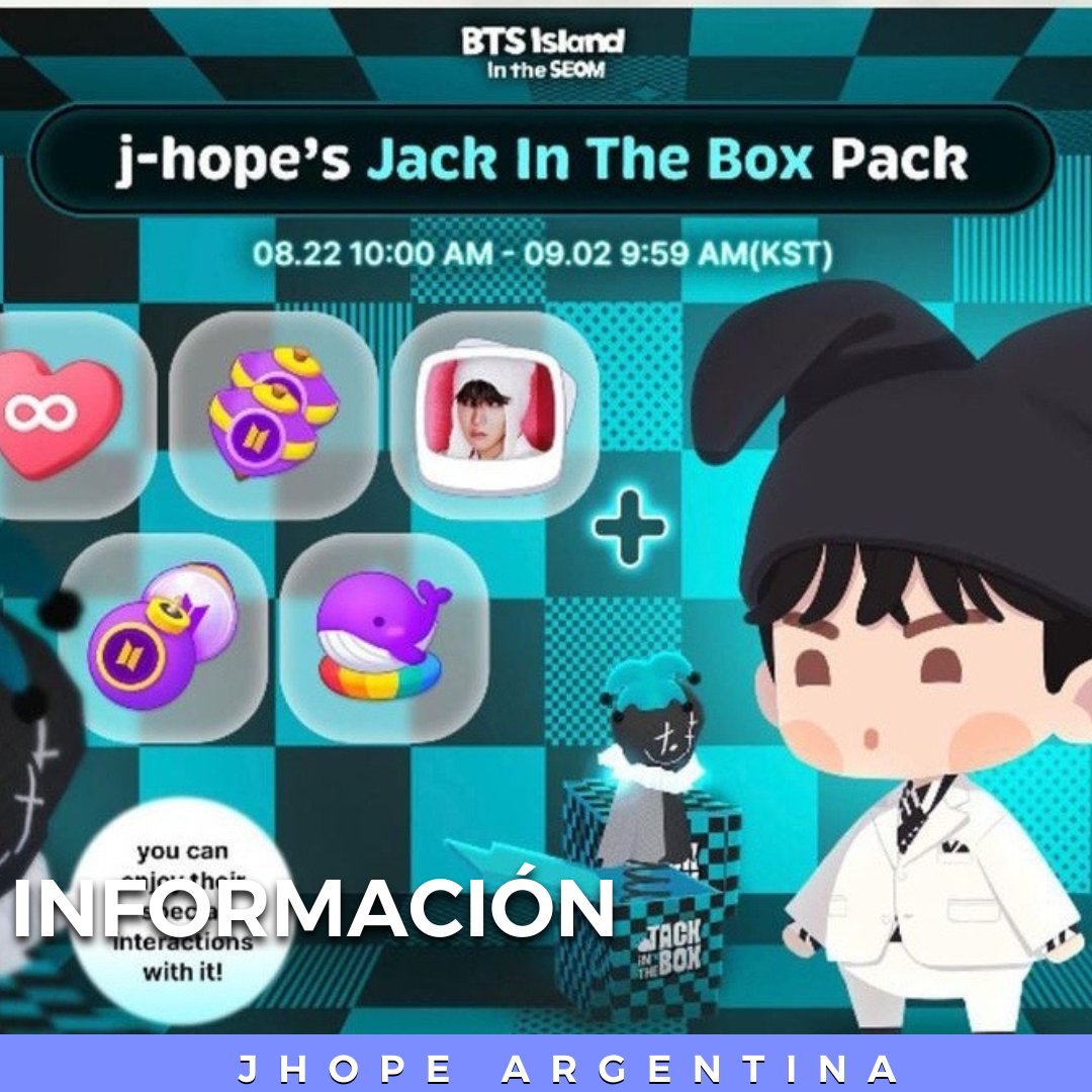 JhopeArg_'s tweet photo. En BTS Island, se abrió una nueva oferta de Jack in The Box. 

#jhope #제이홉 #방탄소년단 #방탄소년단제이홉 

#JhopeArgentina https://t.co/epEaQub6fJ