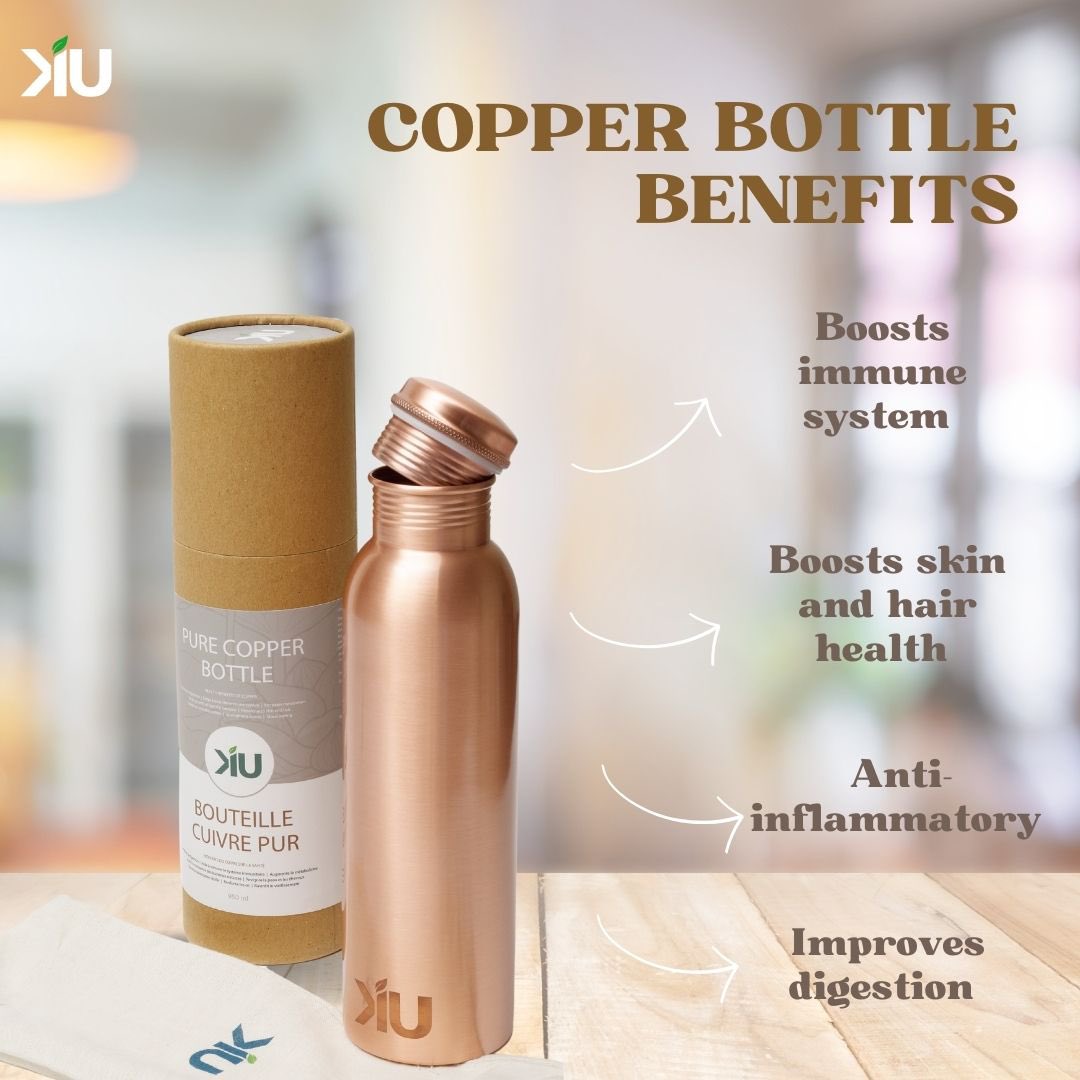 Embracing sustainability with every sip. 💧🌿 This copper beauty isn't just a bottle, it's a statement about reducing waste and staying hydrated in style. Shop our collection at kiucanada.ca

#CopperBottle#CopperCarafe#CopperDrinkware#Handmade#CopperVessel#