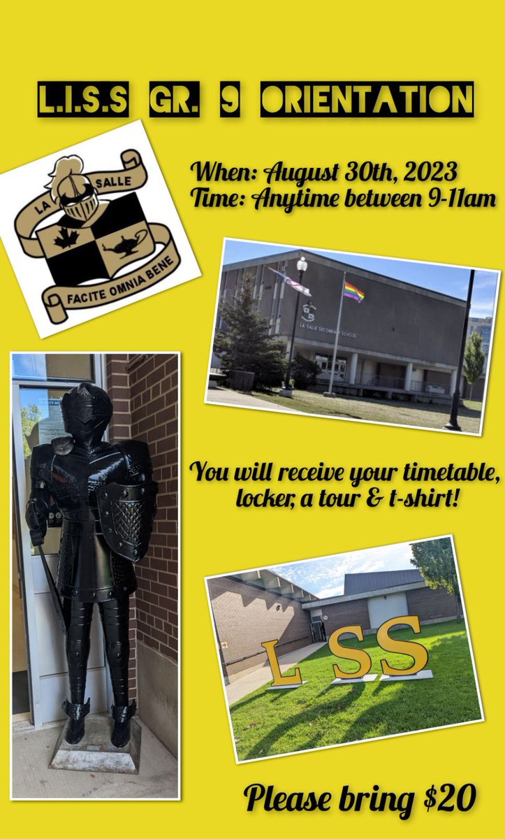 Excited to welcome our incoming grade 9s next week!!