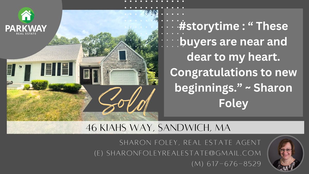 ParkwayRE's tweet image. 👏Congrats to our buyers!📍 46 Kiahs Way in #SandwichMA is now #JustSold and #OnRecord #bostonrealestate #bostonrealtor #sandwichrealestate

Call us today to get moving on your real estate goals for 2023!📲857-400-9098 or send us an email 📩 parkwayrellc@gmail.com