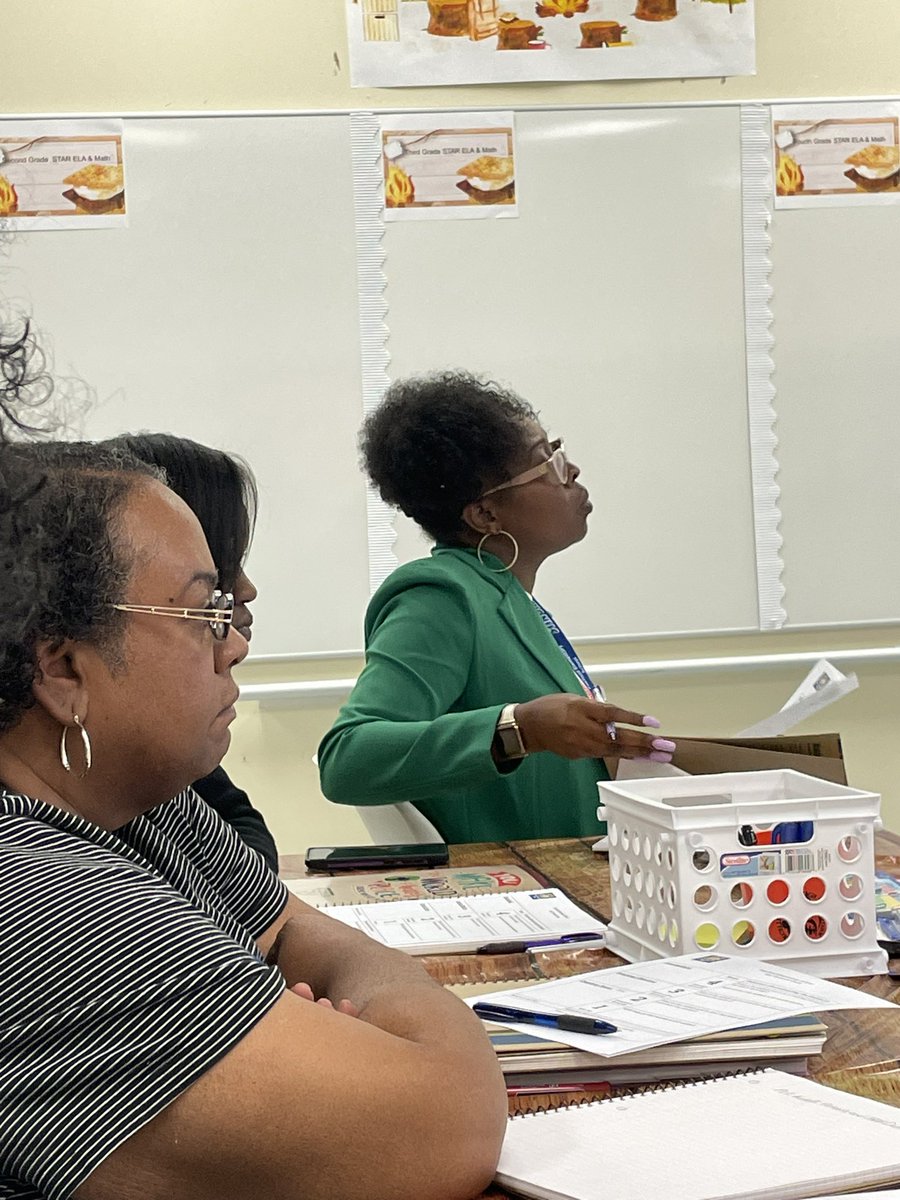 FESstingrays's tweet image. It is PLC time at FES!  Reviewing STAR data and setting up data notebooks.