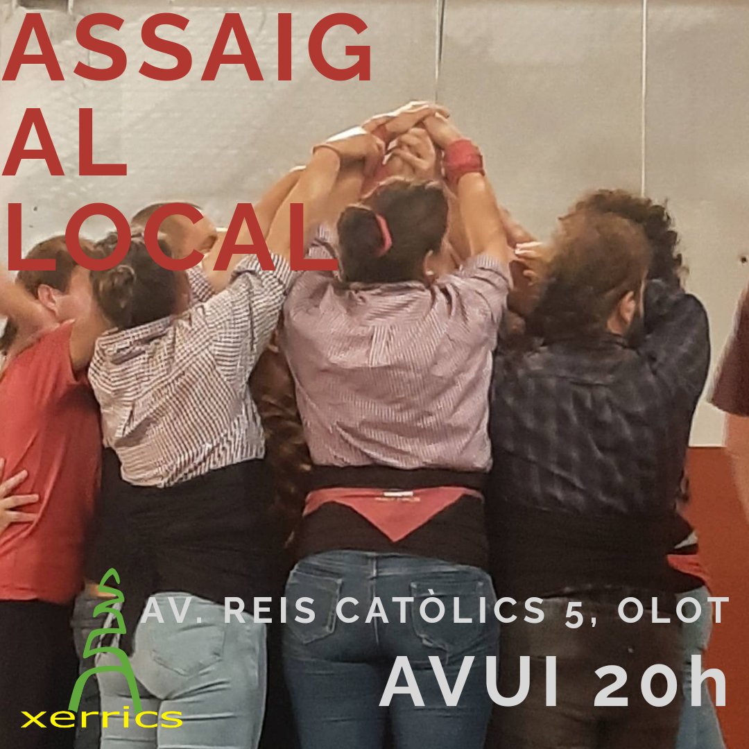 XerricsOlot's tweet image. Continuem amb els assajos! Però avui assagem al local.
Us esperem a tots i totes a les 20h per a continuar practicant! Volem unes Festes del Tura amb set de 7s!

#assaig #castells #castellers #castelleres #músics #local #olot #garrotxa #setde7