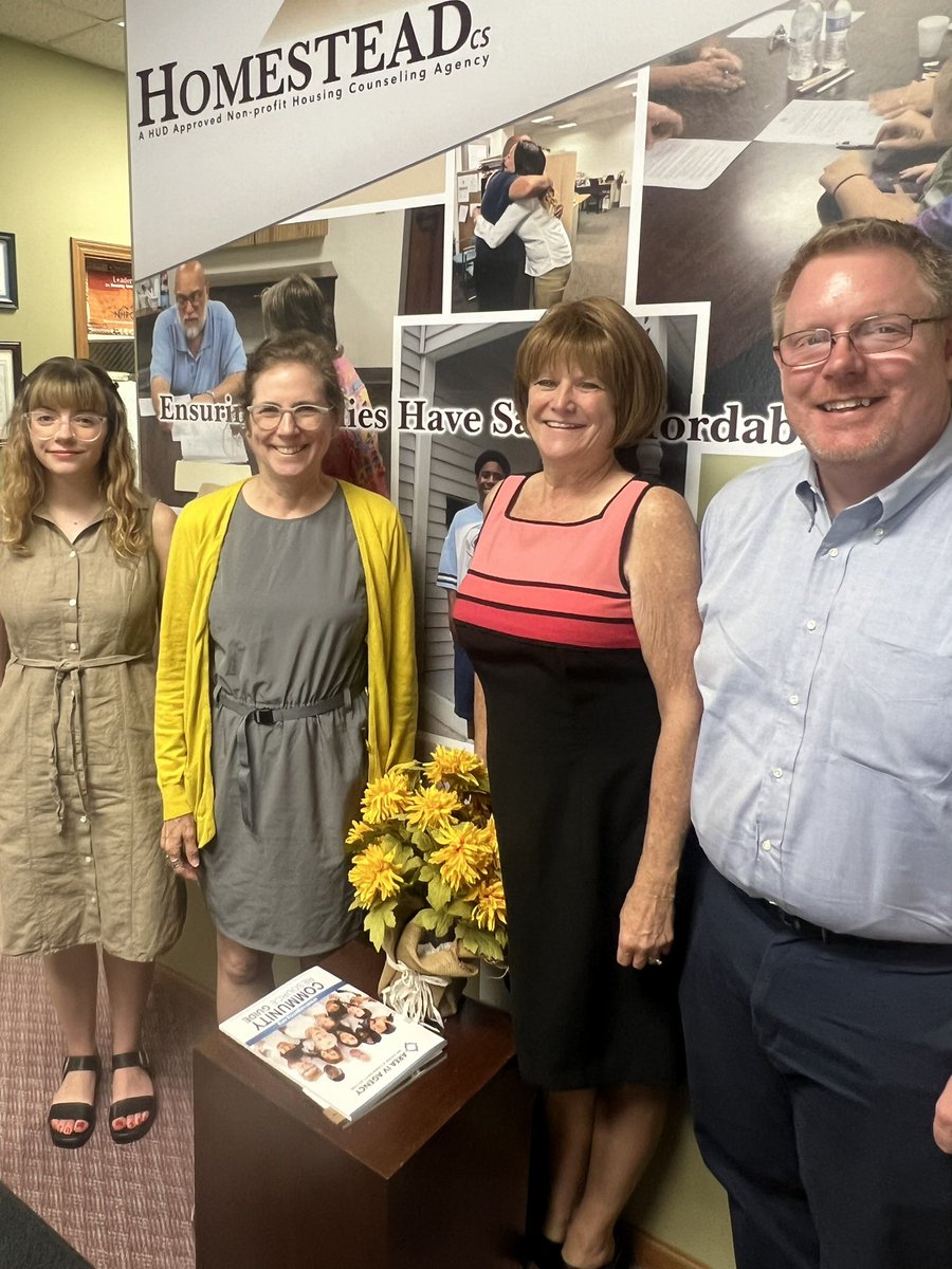 ProsperityInd's tweet photo. .@ProsperityInd staff had a great time alongside our fabulous Board member Marie Morse of @HomesteadCS talking #AffordableHousing &amp; asset-building in Lafayette with Sen @RonAlting &amp; @SpencerDeery &amp; Rep @campbellh26, and at the wonderful Wolf’s 🍫 in Attica with Rep @SharonNegele! https://t.co/uSN3fNRcYs