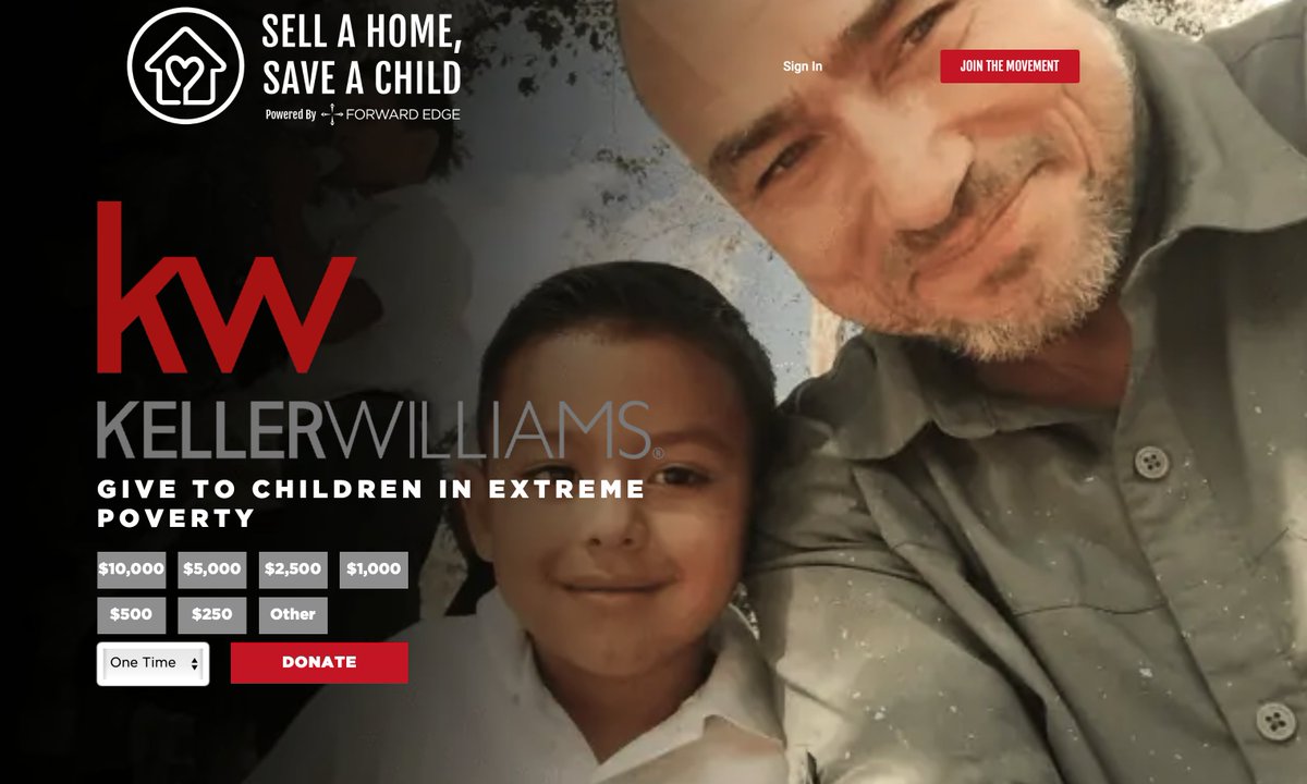 jul_910's tweet photo. Another reason to love Keller Williams!

Keller Williams is proud to support ‘Sell A Home, Save A Child’. Join us as we bring culture into action changing the lives of children living in extreme poverty around the world. 

https://t.co/etRKimjIA2

#kellerwilliams #forwardedge https://t.co/snoHaaFPyA