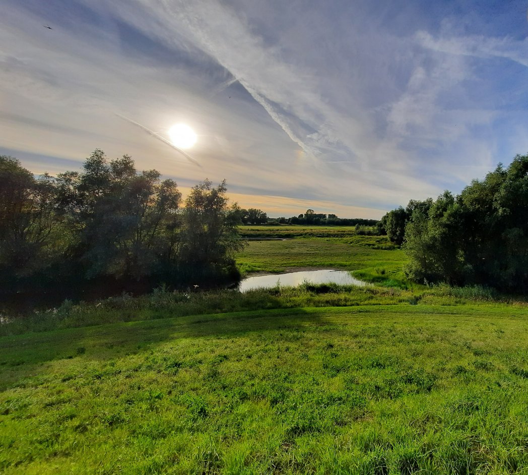 Our ✨ copy of #Waypoints continues wandering through The Netherlands, specifically Dreumel, the Land of Maas &amp; Waal.
Situated btwn two rivers it is incredibly green, sits 7m below sea level &amp; has many dykes.
Our smiling host Suus took the book on a beautifully scenic bike ride!