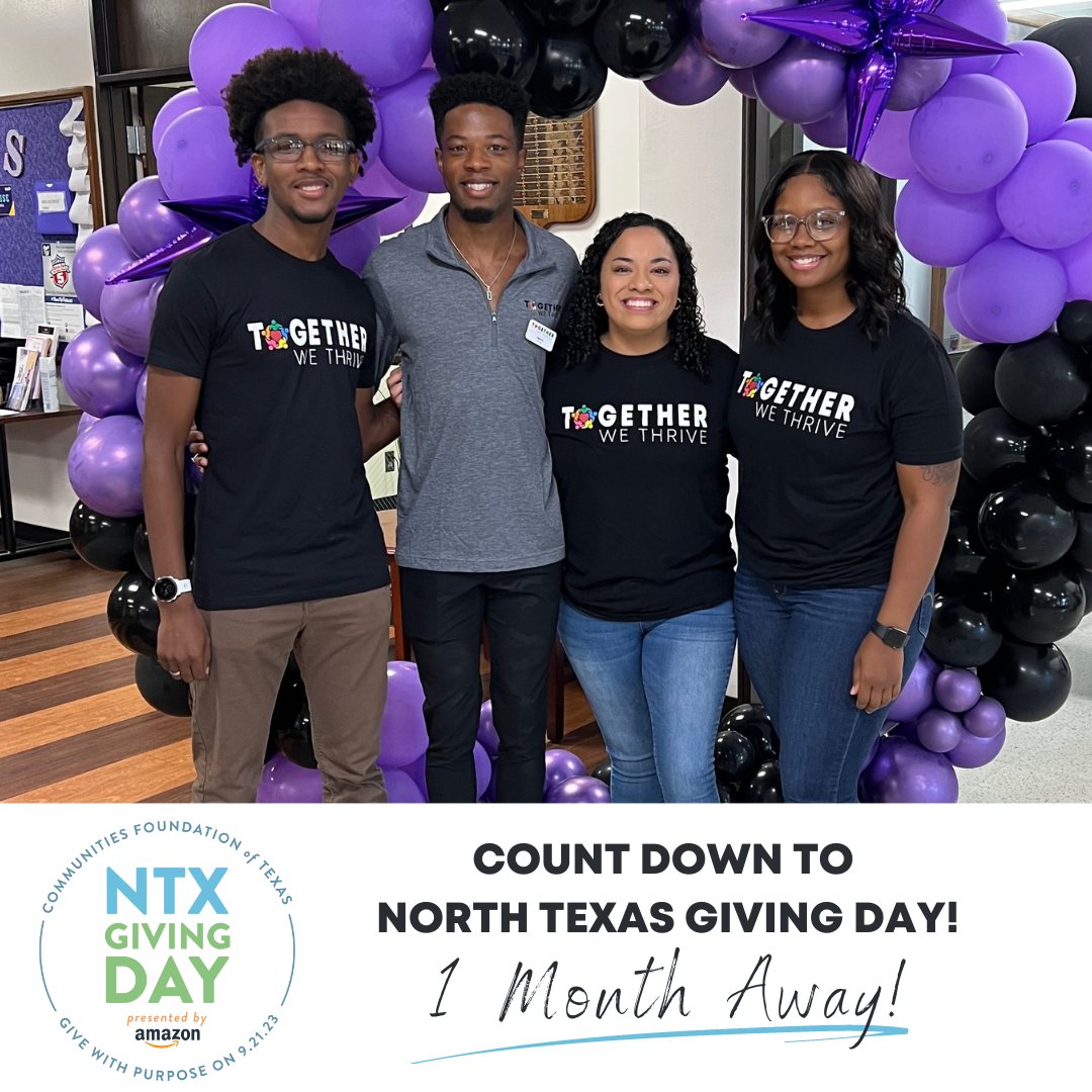 twtTexas's tweet photo. We are 1 month away from North Texas Giving Day! 🎉

With your generous support, we have been able to grow our team, expand to new campuses, and serve more youth than ever before – showing youth that they have a COMMUNITY who believes in them!❤️

https://t.co/1Y5lGOsxAr https://t.co/BKy5WhYkHd