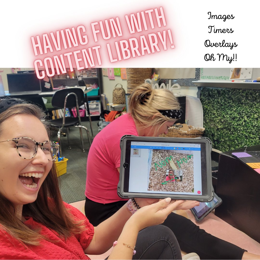 ROCKING iPads <a href="/NanceElementary/">Nance Elementary</a> 🎉. LOVE how <a href="/kspring04/">K Spring</a> &amp; Mrs. Cushman dove RIGHT IN in to <a href="/Annotate_Net/">Annotate.net</a> Content Library. Look how easy it is to capture and project FUN pics 🤣

 ELA is ready to Live Model and Screen Mirror 😃

#NISDIT