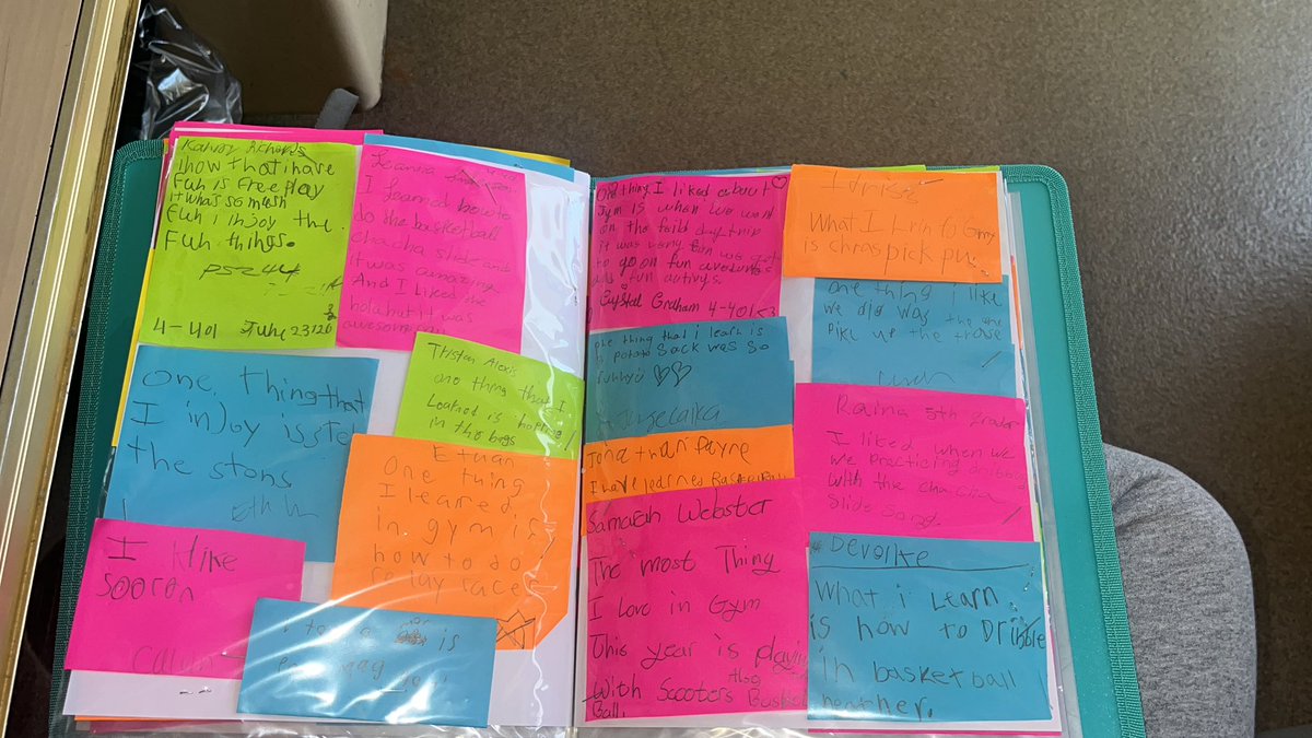 I decided at the end of last year I was going to have all my students write their favorite memory in PE! I finally got around to putting a little binder together. I finished my first year and can’t wait to look back in this binders in years to come!