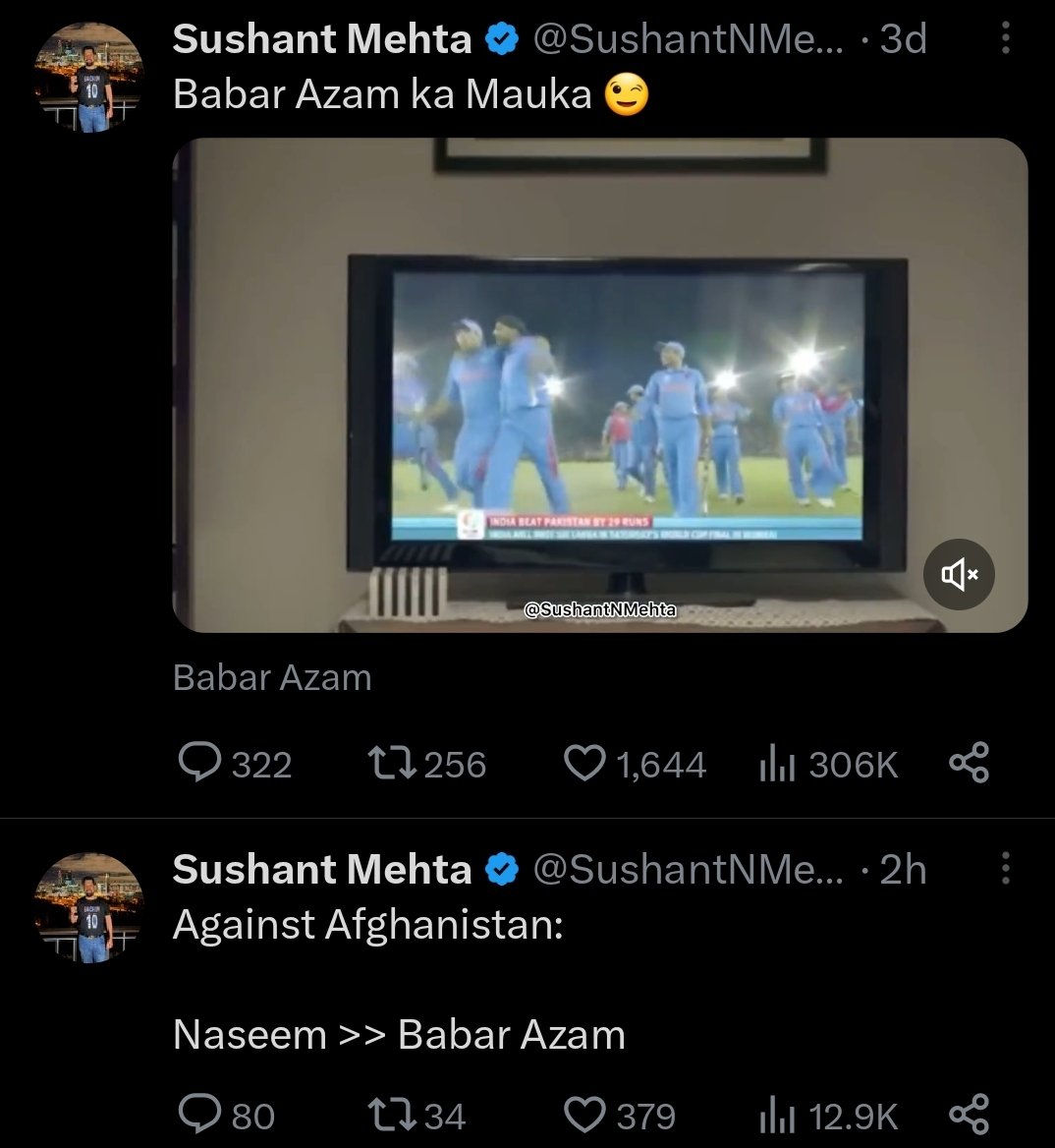 crickide2022's tweet photo. SUSHANT MEHTA AB KIA BOLY GA @SushantNMehta 
Pakistan WIN by 143 Runs AFG All out on just 59 runs https://t.co/kTBjSgGIXr