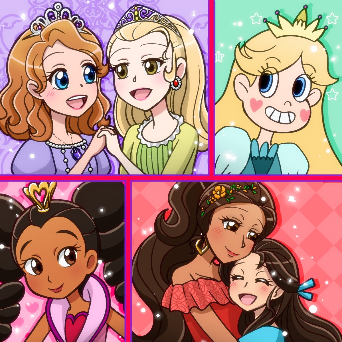 ✨Disney Channel/Junior Princesses✨
#WorldPrincessWeek #ワールドプリンセスウィーク 

#SofiaTheFirst #StarVsTheForcesOfEvil #AlicesWonderlandBakery #ElenaOfAvalor