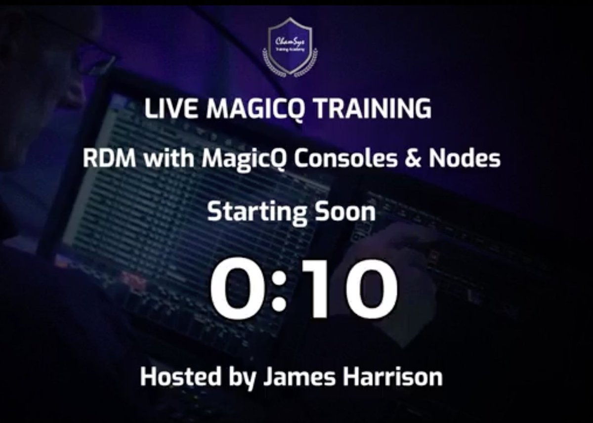 ChamSysLtd's tweet photo. ICYMI 🐣 Join us for this week’s #TRAININGTUESDAY - RDM with MagicQ Consoles &amp; Nodes!

👉 Replay [MagicQ Training] playlist!
https://t.co/rAFLHpoYJ7

#ChamSys #MagicQ #MagicQInControl #stadiumseries #compactseries
#lightingprogrammer #lightingdesign #stagelightingproduction https://t.co/1F4v4FufMK