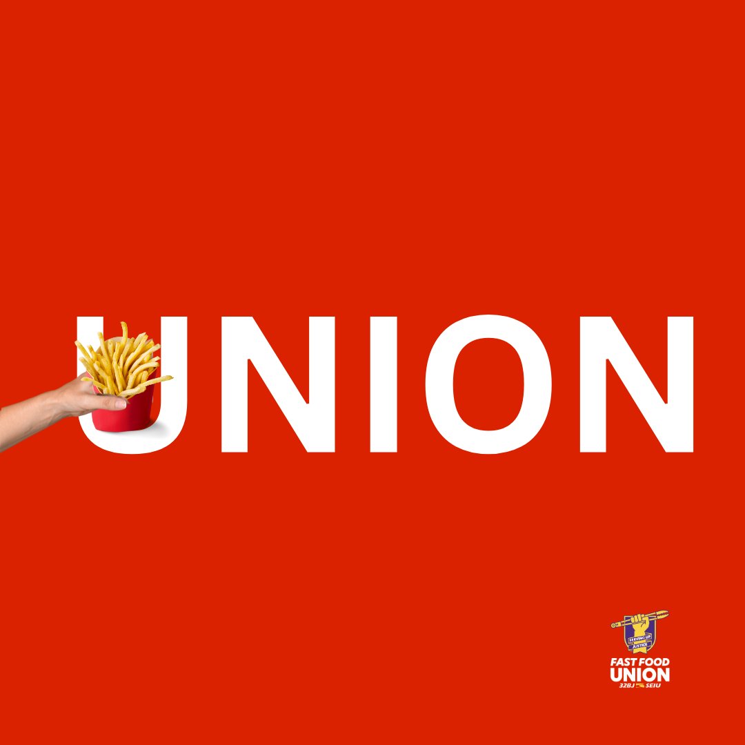 FastFoodUnion's tweet photo. Fast Food Workers and Baristas deserve a Union! #UnionforALL https://t.co/iYm7Cf6BXE