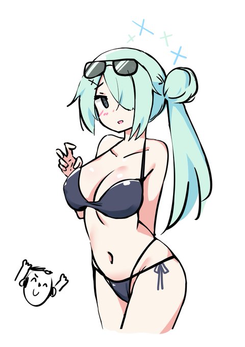 水着のヒヨリちゃん 