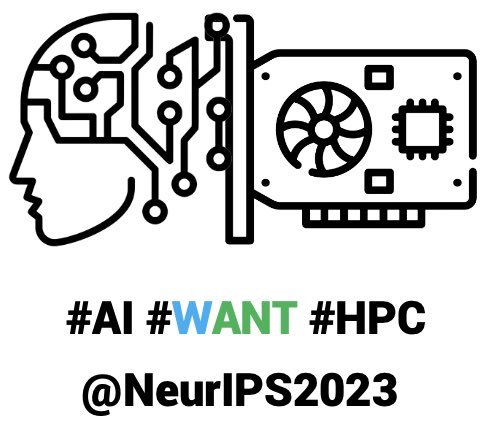 Excited to announce our Workshop on Advancing Neural Network Training, WANT @NeurIPSConf!🚀 Save GPU hours, keep accuracy! Join HPC & AI experts on Dec 16, submit papers by Sep 29. #AI #WANT #HPC #NeurIPS2023 #EfficientTraining Details: want-ai-hpc.github.io