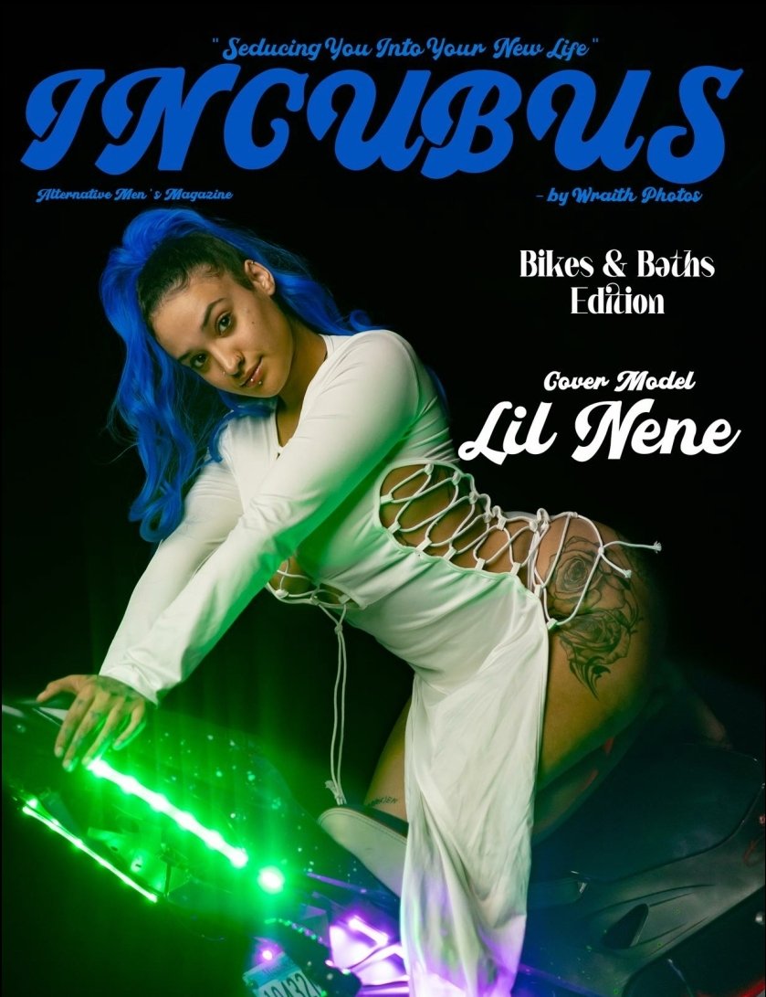 WraithPhotos's tweet photo. New Incubus Magazine edition with Lil Nene hot as hell on the bike, then lathering up to shower off. Don't miss out get your print or digital copies now..

https://t.co/DZcFGUF8dU https://t.co/bStwSaJaxv