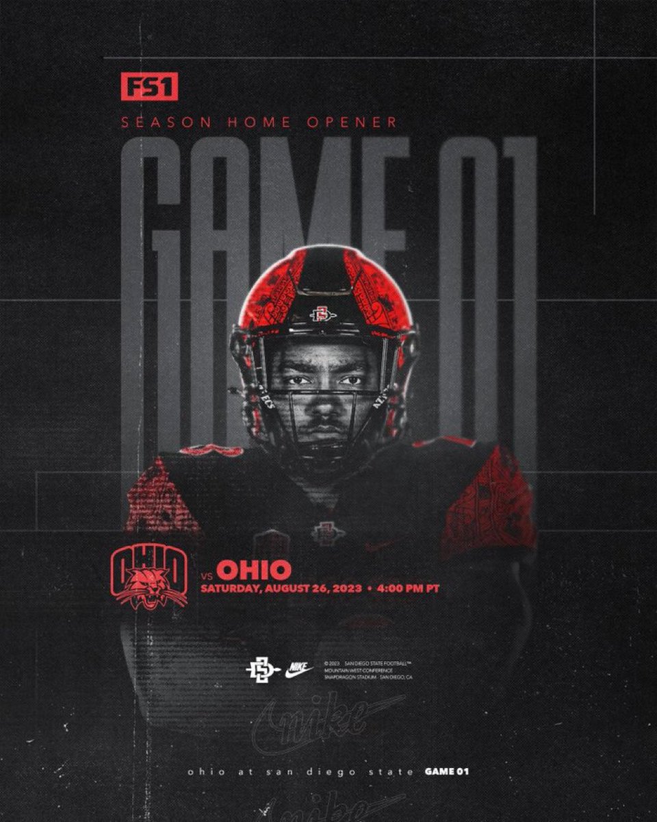 Let’s go!!!  Excited for the home opener to the ‘23 football season.  #GoAztecs