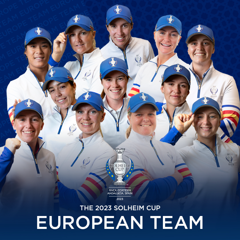 LETgolf's tweet photo. 𝟮𝟬𝟮𝟯 𝗘𝗨𝗥𝗢𝗣𝗘𝗔𝗡 𝗦𝗢𝗟𝗛𝗘𝗜𝗠 𝗖𝗨𝗣 𝗧𝗘𝗔𝗠 🌟🇪🇺

Boutier 🇫🇷
Stark 🇸🇪
Hull 🏴󠁧󠁢󠁥󠁮󠁧󠁿
Maguire 🇮🇪
Hall 🏴󠁧󠁢󠁥󠁮󠁧󠁿
Grant 🇸🇪
Ciganda 🇪🇸
Nordqvist 🇸🇪
Sagstrom 🇸🇪
Dryburgh 🏴󠁧󠁢󠁳󠁣󠁴󠁿
Pedersen 🇩🇰
Hedwall 🇸🇪 

#TeamEurope | #SolheimCup