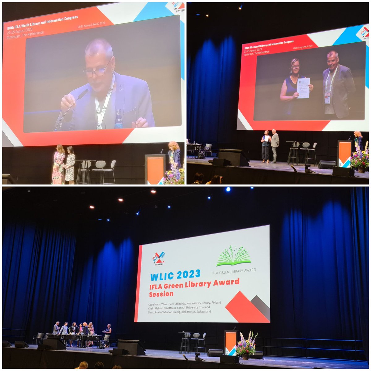 ...And the winners of the <a href="/IflaENSULIB/">IFLA ENSULIB Section</a> #GreenLibraryAward are 

The <a href="/WestVanLibrary/">West Van Library</a> in Canada for the Best Green Library Project 

<a href="/EPMbiblioteca/">Biblioteca EPM</a> in Colombia for Best Green Library 

Congratulations!! 🥳