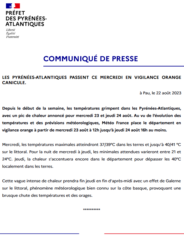 Préfet des Pyrénées-Atlantiques tweet media