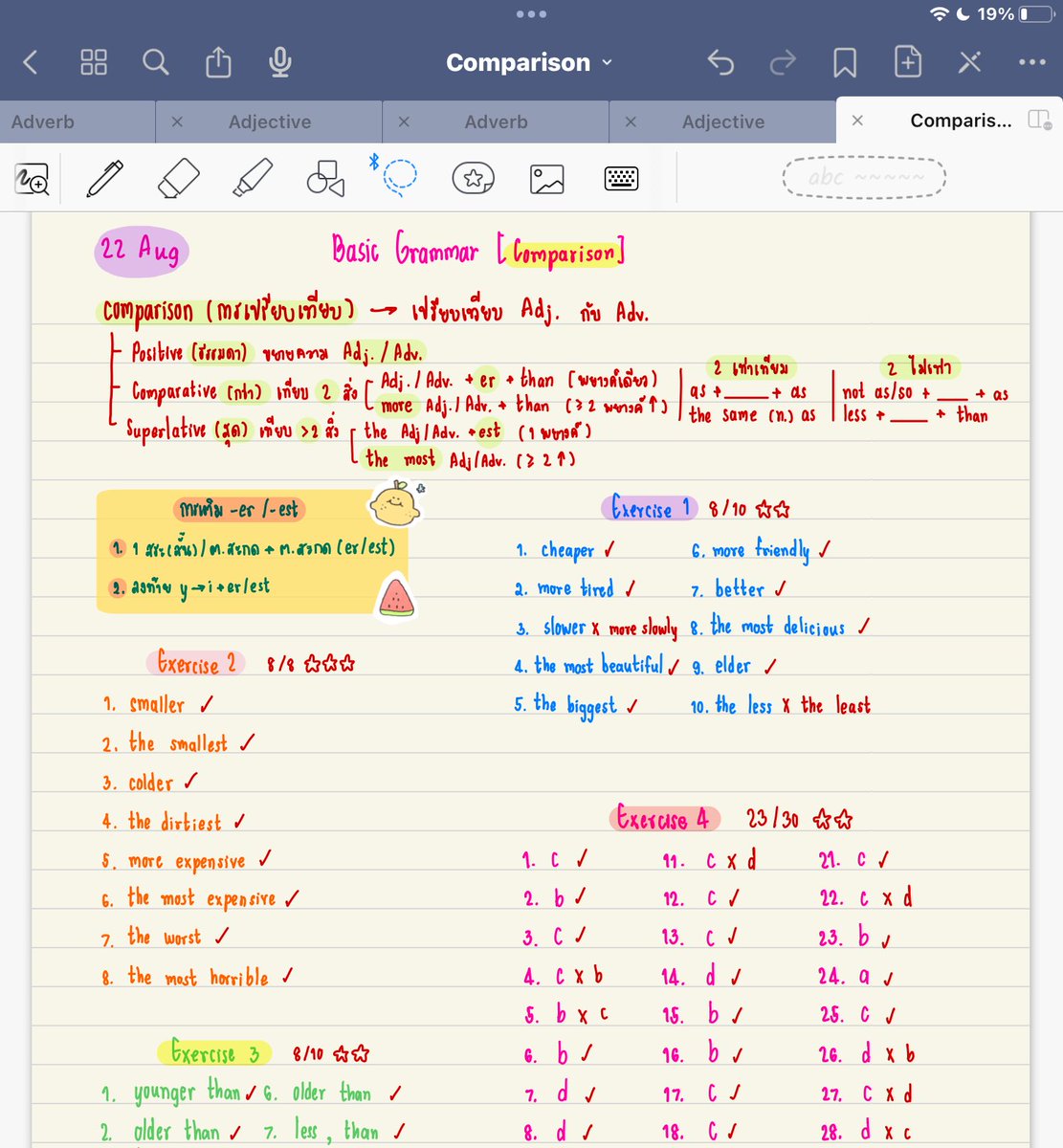 📍22/08👩‍💻

• vocab 50
• comparison ( bsgm ✅ )

ไฟมาสุดๆ🔥 วันนี้หนังสือมาส่งเพิ่มด้วยย🤏
#stdypnn #วันนี้dek67ทำอะไร