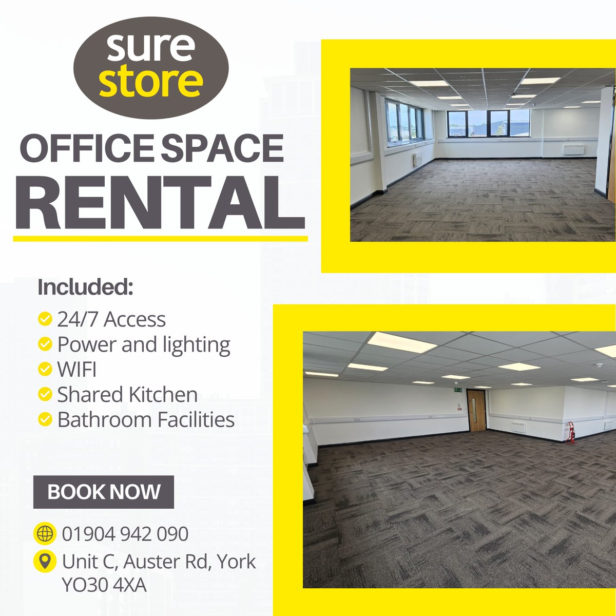 In need of an office space? We've got you covered! 😁