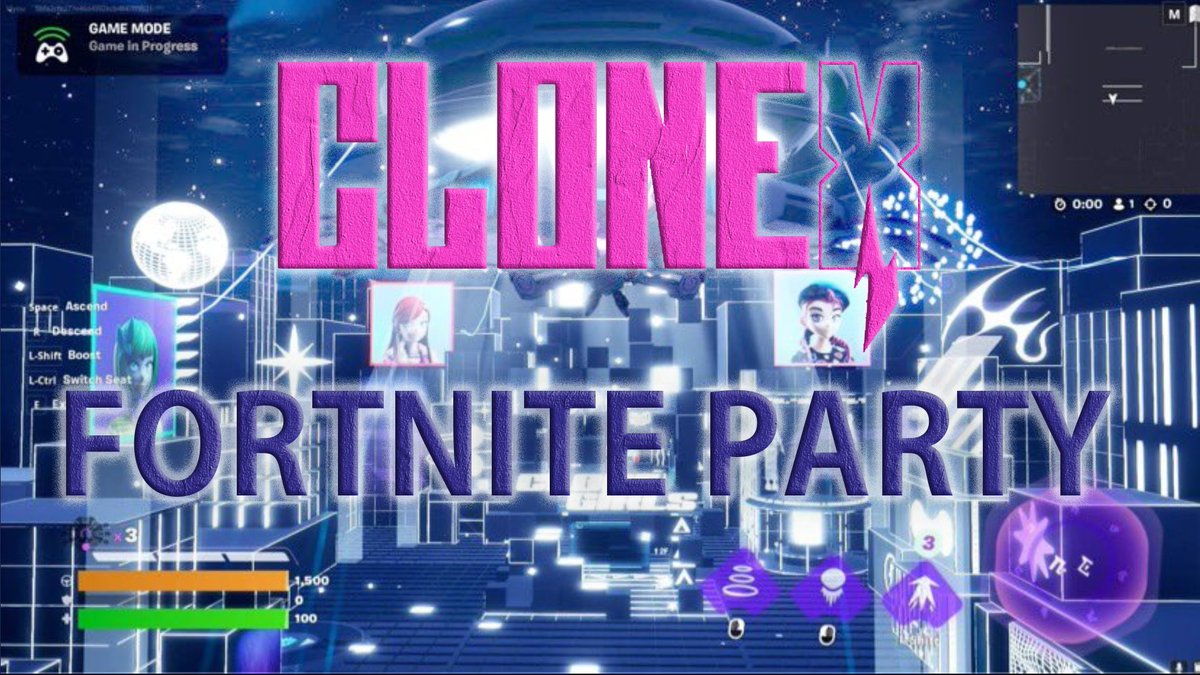Ks_Library_'s tweet photo. みんなで遊びに行ってきました💜
念願の初Fortnite。最初は全然ナビゲーションわからなくて教えてもらいながらだったけど後半何とかギリギリついていけてたかな？
これは危ないにおいしかしない…楽しい！
また来月みんなで集まります！
 #clonegirls #BAYCJapan の世界みんなも遊びに行ってみてね！ https://t.co/i6FN4yWew7