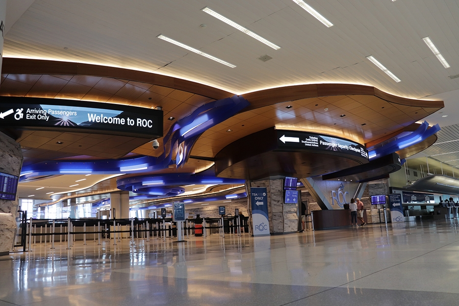 Did you know?? 💡 After winning the Governor's Upstate Airport Revitalization Program in 2016, ROC initiated a large-scale terminal renovation program to improve and revitalize the airport terminal. #FlyROC #ROCairport #NationalAviationWeek