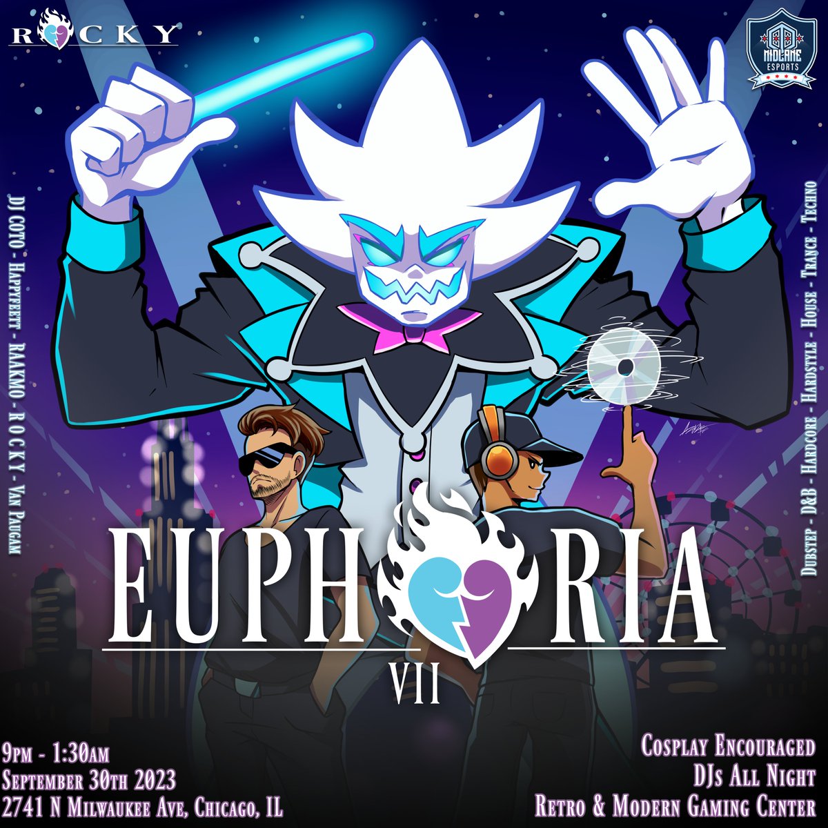 Me and <a href="/MidlaneEsports/">Midlane Esports</a> proudly presents...

💙💜EUPHORIA VII💜💙

𝓐 𝔀𝓸𝓻𝓵𝓭 𝓾𝓷𝓼𝓮𝓮𝓷...
𝓐 𝓹𝓮𝓻𝓯𝓸𝓻𝓶𝓪𝓷𝓬𝓮 𝓾𝓷𝓱𝓮𝓪𝓻𝓭…

A multi-genre rave event showcasing musical artists, local or far, big or small, who embody the euphoric soul

🎟️Tickets in replies🎟️
