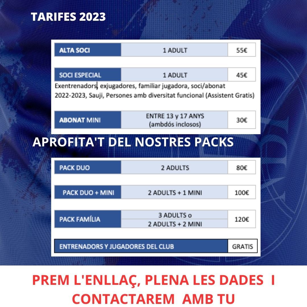 NBF_Castello's tweet photo. 🚨💙AQUEST ANY US VOLEM AMB NOSALTRES….💙🚨

Tenim molta il.lusió de tornar a jugar, però sobretot, de plenar Grapa!!!!👇👇

Fes-te soci i forma part de la #Mareablava

Aquí el formulari https://t.co/lCW0DExPlX

#AMUNTNOU #SOCIS #CAMPANYASOCIS #TEMPORADA23-24 #GRAPA #MAREABLAVA https://t.co/S2DUuPsXld