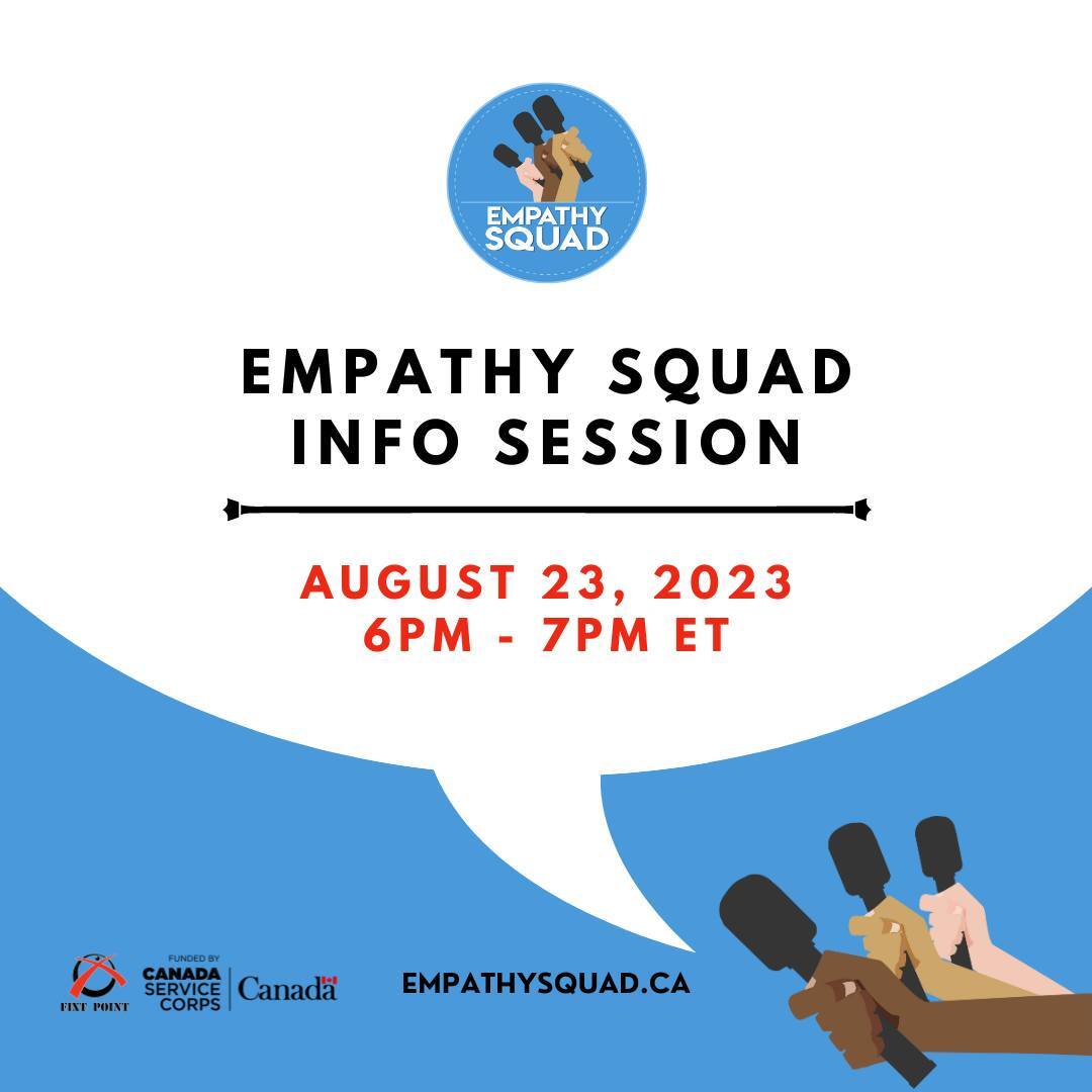 FOLDA (@spiderwebshow) on Twitter photo Applications are now open for the next cohorts of <a href="/FIXTPOINT/">FIXT POINT</a>'s Empathy Squad!
🎙Info session Wed Aug 23rd from 6-7pm ET
This is your chance to ask your questions about the program, and find out more about the Empathy Squad!
Check out their page for more! Applications are now open for the next cohorts of <a href="/FIXTPOINT/">FIXT POINT</a>'s Empathy Squad!
🎙Info session Wed Aug 23rd from 6-7pm ET
This is your chance to ask your questions about the program, and find out more about the Empathy Squad!
Check out their page for more!