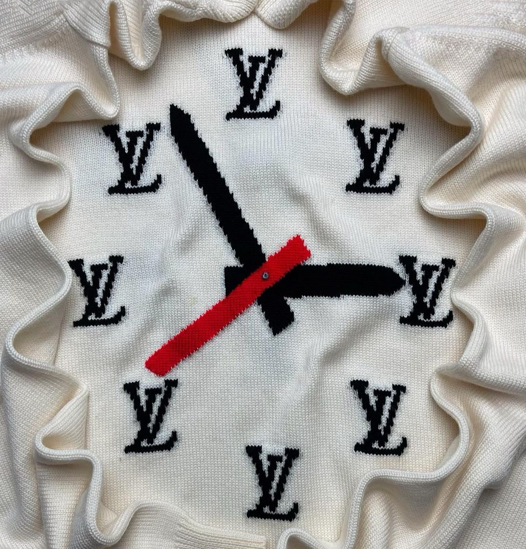 Fashion Drops on X: Louis Vuitton Clock Intarsia Jumper by Virgil Abloh,  2021 ⏰  / X