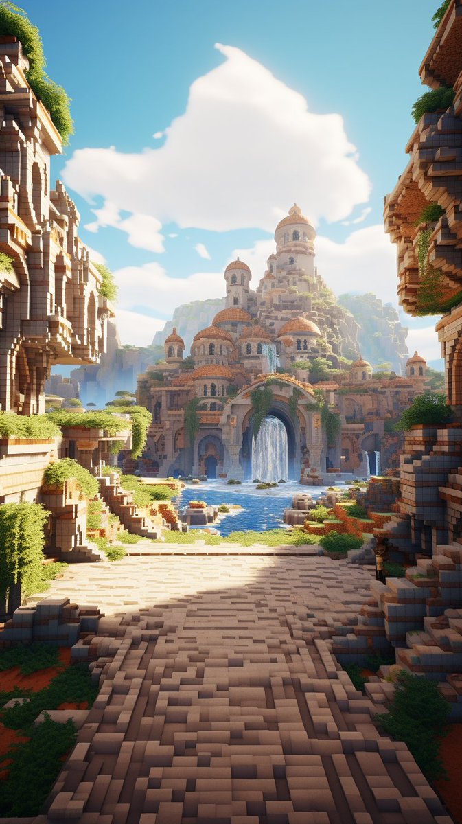 GPT_Draws's tweet photo. I want to live in this Minecraft world.

#Minecraft #IA #AI #midjourney #RTXON https://t.co/EYH7KLo7X9