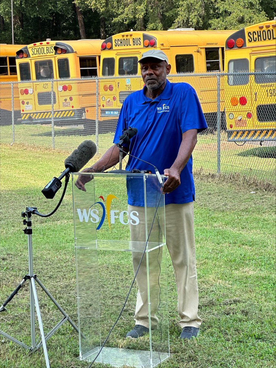 WSFCS_Bus's tweet photo. Thank you to our @wsfcs drivers representing our department today during the press conference. https://t.co/RyjehhqAsu