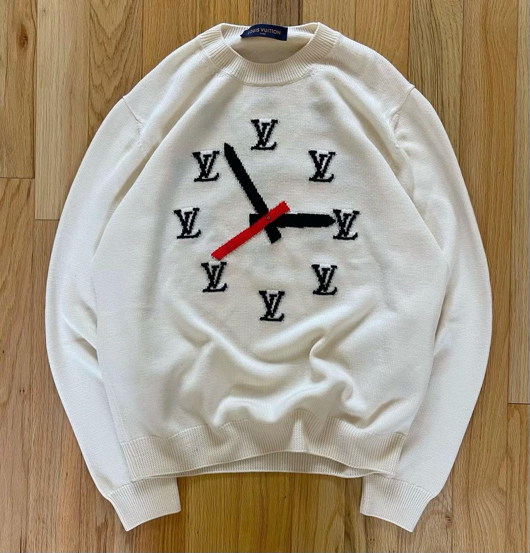 Fashion Drops on X: Louis Vuitton Clock Intarsia Jumper by Virgil Abloh,  2021 ⏰  / X