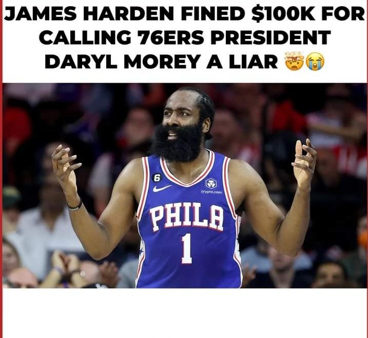 FreddyG1313's tweet photo. @dmorey "You're a Liar" 
I stand with #JamesHarden! https://t.co/AqgpCVBqCj