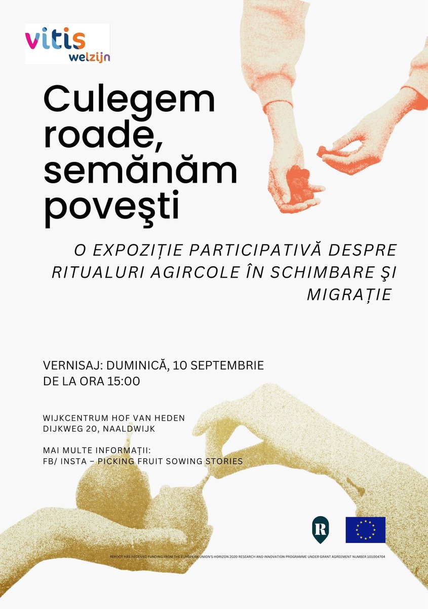 The exhibition is moving from Haspengouw to Westland! Join & contribute to the opening on September 10th in Naaldwijk, as part of my ongoing PhD research for @ReROOT_Project on arrival processes of agricultural migrant workers in Haspengouw and Westland.