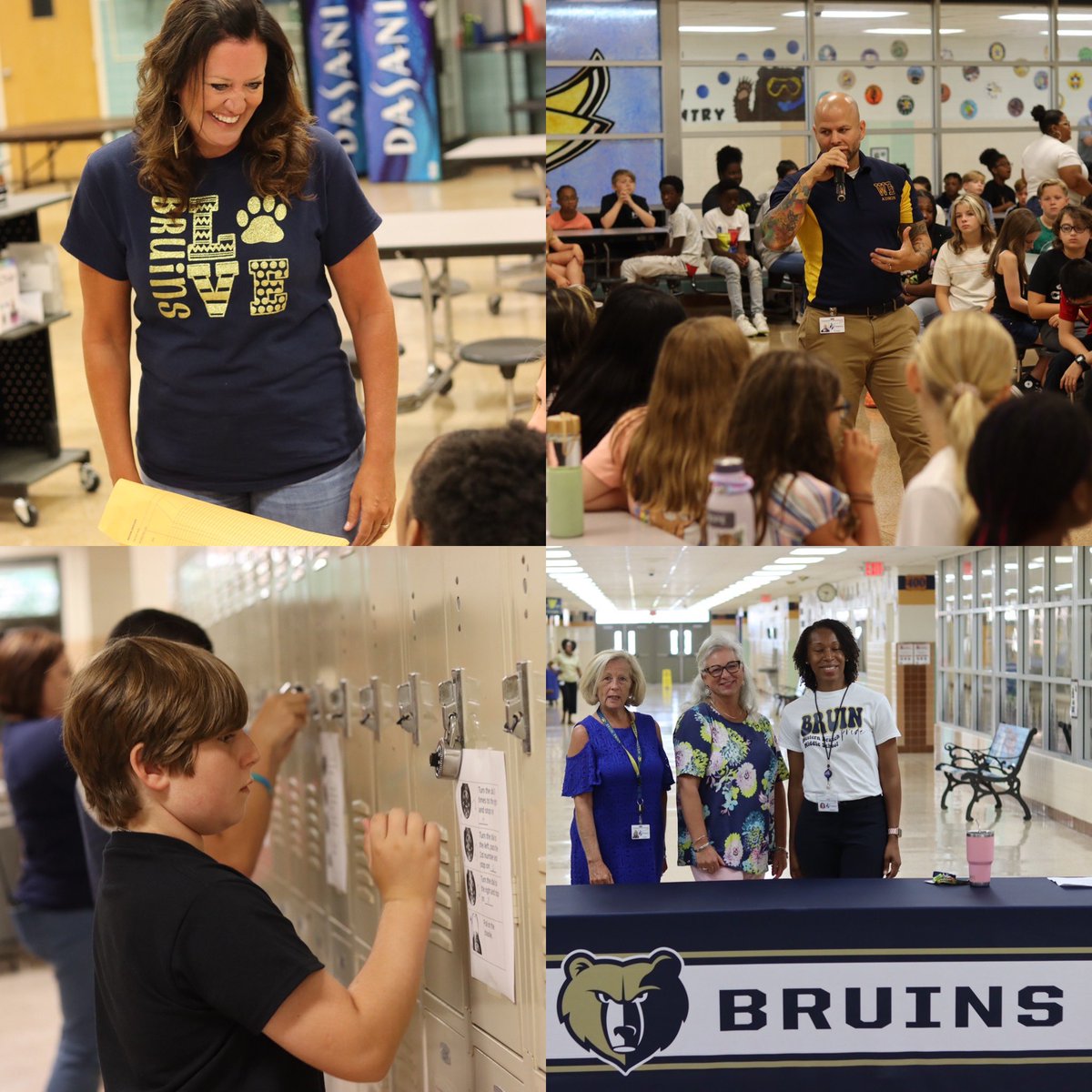 wbmbruins's tweet photo. Today We welcomed rising 6th Graders and New to Bruin Country 7th and 8th Graders! Bruins had the opportunity to learn about electives, practice opening lockers, talk to current students, and much more! We loved meeting so many new Bruins! #ForgingThePATH #BruinStrong https://t.co/ySyLbBxNfE