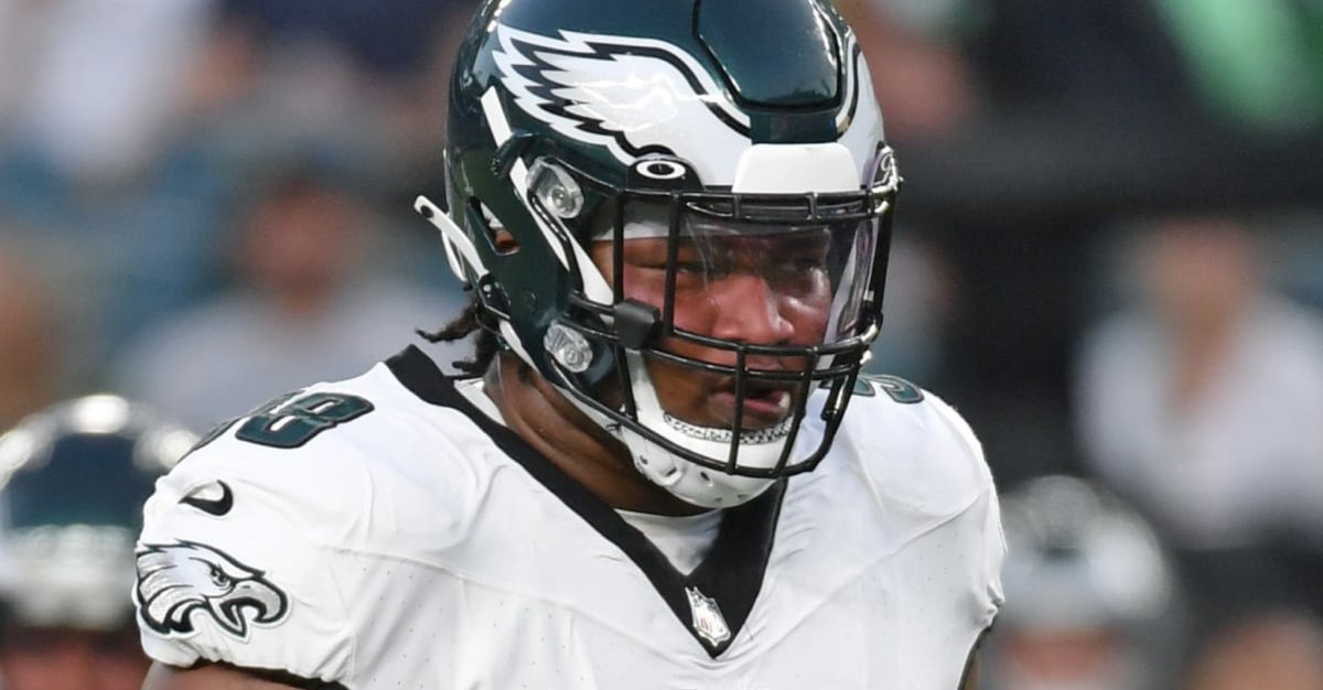 RookieWatxh's tweet photo. Jalen Carter is reportedly thought to be “ready to take control of a game” right now by Lane Johnson (Eagles T).

Darius Slay (Eagles CB) said Carter is like a “baby rhino” and says he’s been around a lot of great DT’s and Carter is “very, very dominant” compared to them.

Dallas Goedert (Eagles TE) said he was “holding on for dear life” when he had to guard Carter.

Carter has reportedly been getting “plenty” of first team reps as of lately.

The Eagles rookie DT is DOMINANT 😳