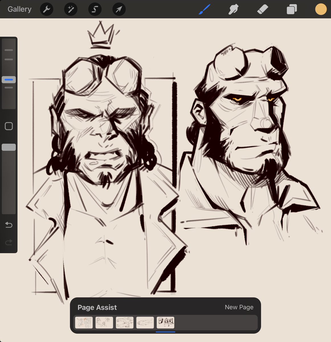 drowning in comms rn so here's a page from my "sketchbook"
#artPH #Procreate