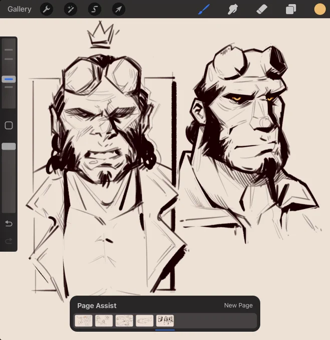 drowning in comms rn so here's a page from my "sketchbook"

#artPH #Procreate 
