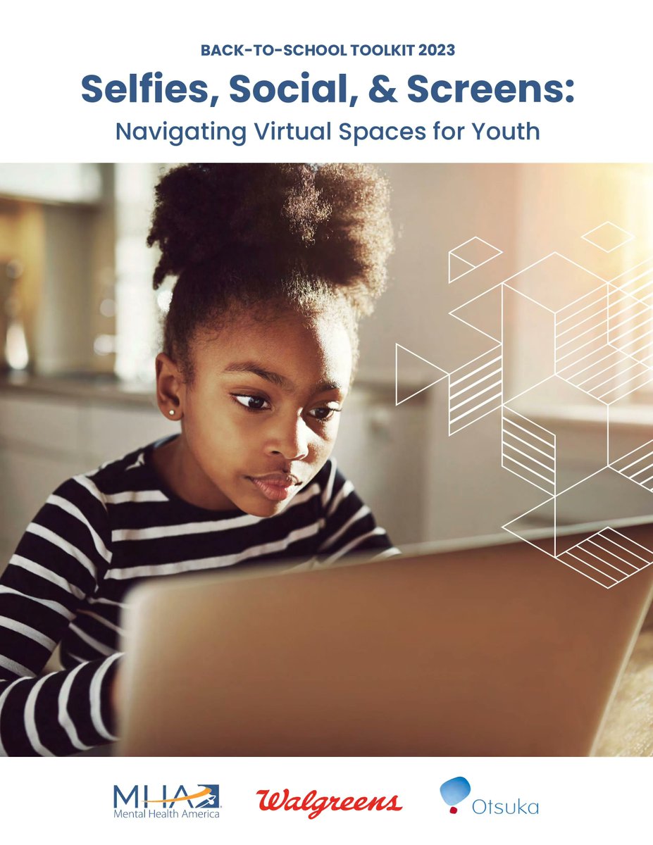 Just in time for the new school year, our “Selfies, Social, &amp; Screens” toolkit provides tips and resources for children and teens, parents and caregivers, and school personnel for protecting young people’s #mentalhealth in a digital world. 📲

Download ➡️ mhanational.org/youth-tech