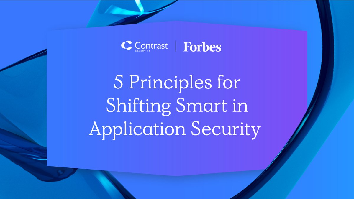 contrastsec's tweet image. Shifting left was once a valuable approach to #applicationsecurity, but now some organizations are taking it too far. Learn how to #shiftsmart with five principles from our Co-Founder and CTO @planetlevel in his @Forbes article: forbes.com/sites/forbeste…