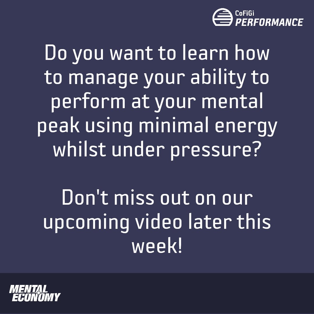 Here starts a series of videos taking you through the exercises involved in the Mental Economy Training Program, & how it can benefit you inside & outside the workplace. Don't miss the first video this Thursday!

#mentaleconomytraining #mentalperformance #corporatecoaching