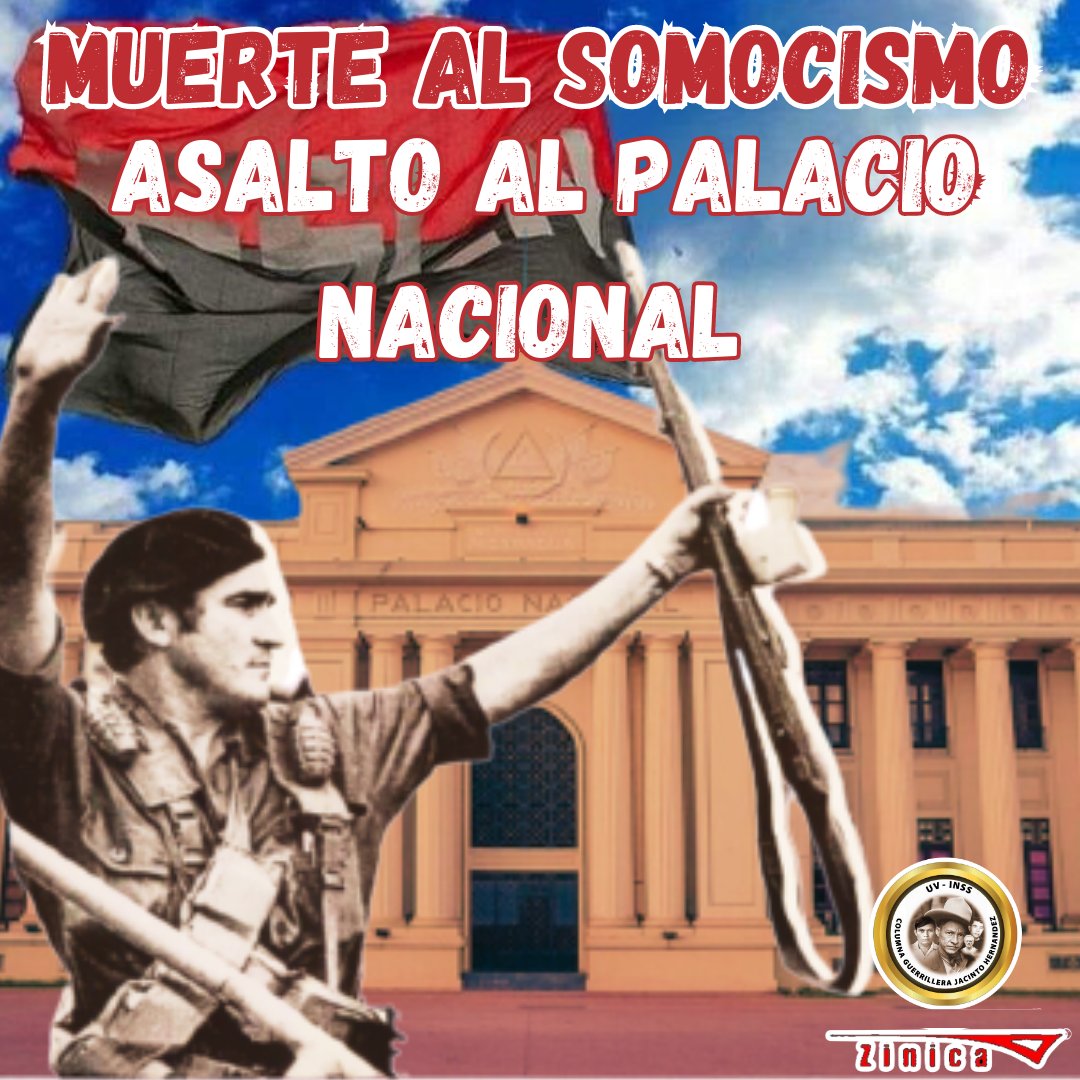 #Nicaragua hoy se cumplen 45 años de la heroica operación "Muerte al Somocismo"
📌 Fue la acción victoriosa que le daría la vuelta al mundo, dando a conocer la lucha del pueblo nicaragüense y su vanguardia el FSLN.
#VictoriasDelPueblo